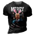 Funny Bunny Joe Biden 4Th Of July Happy Easter Day V2 3D Print Casual Tshirt Vintage Black