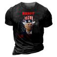 Funny Joe Biden Happy Halloween For Fourth Of July 3D Print Casual Tshirt Vintage Black