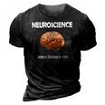 Funny Neuroscience Neurons Studying Neurons 3D Print Casual Tshirt Vintage Black