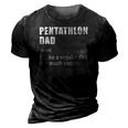 Funny Pentathlon Dad Like Dad But Much Cooler Definition 3D Print Casual Tshirt Vintage Black