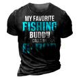 G Pop Grandpa Fishing Gift My Favorite Fishing Buddy Calls Me G Pop 3D Print Casual Tshirt Vintage Black