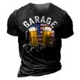 Garage Drinker 4Th Of July American Flag Dad Mens Garage V2V3 3D Print Casual Tshirt Vintage Black