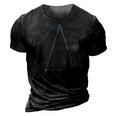 Golden Triangle Fibonnaci Spiral Ratio 3D Print Casual Tshirt Vintage Black