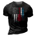 Guitar Music Musician 4Th Of July American Flag Usa America 3D Print Casual Tshirt Vintage Black