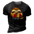 Hairy Slother Cute Sloth Gift Funny Spirit Animal 3D Print Casual Tshirt Vintage Black