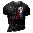 Happy 4Th Of July American Flag Fireworks Patriotic Outfits 3D Print Casual Tshirt Vintage Black