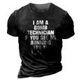 I Am A Bomb Technician If You See Me Running On Back V2 3D Print Casual Tshirt Vintage Black