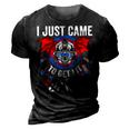 I Just Came To Get Lit & Bang Funny 4Th Of July Fireworks 3D Print Casual Tshirt Vintage Black