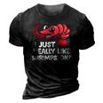 I Just Like Shrimps Ok Seafood Lover Shrimps 3D Print Casual Tshirt Vintage Black