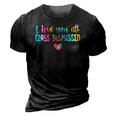 I Love You All Class Dismissed Tie Dye Last Day Of School 3D Print Casual Tshirt Vintage Black