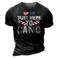 Im Just Here To Bang 4Th Of July Fireworks Fourth Of July 3D Print Casual Tshirt Vintage Black