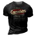 Its A Cameron Thing You Wouldnt Understand Shirt Personalized Name Gifts T Shirt Shirts With Name Printed Cameron 3D Print Casual Tshirt Vintage Black