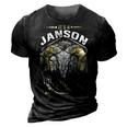 Janson Name Shirt Janson Family Name V4 3D Print Casual Tshirt Vintage Black