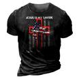Jesus Is My Savior Riding Is My Therapy Us Flag 3D Print Casual Tshirt Vintage Black