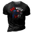 Kids Red White And Two 2Nd Birthday 4Th Of July Firework Boy 3D Print Casual Tshirt Vintage Black