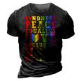 Kindness Equality Love Lgbtq Rainbow Flag Gay Pride Month 3D Print Casual Tshirt Vintage Black