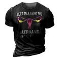 Lets Talk About The Elephant In The Womb 3D Print Casual Tshirt Vintage Black