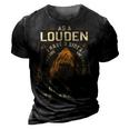 Louden Name Shirt Louden Family Name 3D Print Casual Tshirt Vintage Black