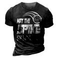 May The Spike Be With You Funny Volleyball 3D Print Casual Tshirt Vintage Black