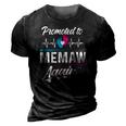 Memaw Gift Promoted To Memaw Again Est 2022 Grandma 3D Print Casual Tshirt Vintage Black