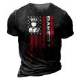 Mens 4Th Of July Us Flag Baker Dad Gift For Fathers Day 3D Print Casual Tshirt Vintage Black