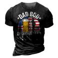Mens Dad Bod Drinking Team Member American Flag 4Th Of July Beer 3D Print Casual Tshirt Vintage Black