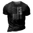 Mens Daddy American Flag Fathers Day Patriotic Usa 4Th Of July 3D Print Casual Tshirt Vintage Black