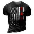 Mens Fathers Day Best Dad Ever Usa American Flag 3D Print Casual Tshirt Vintage Black