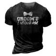 Mens Grooms Entourage Bachelor Stag Party 3D Print Casual Tshirt Vintage Black