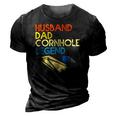Mens Husband Dad Cornhole Legend 3D Print Casual Tshirt Vintage Black