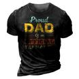 Mens Proud Dad Of An Official Teenager 13Th Birthday Son Daughter 3D Print Casual Tshirt Vintage Black