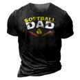 Mens Softball Dad Softball Lover For Father Fathers Day Dad Men 3D Print Casual Tshirt Vintage Black
