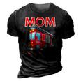 Mom Birthday Crew - Fire Truck Fire Engine Firefighter 3D Print Casual Tshirt Vintage Black