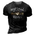 Most Loved Mema Cute Mothers Day Gifts 3D Print Casual Tshirt Vintage Black
