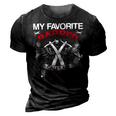 My Favorite Barber Calls Me Dad Hairstylist Fathers Day Gift 3D Print Casual Tshirt Vintage Black