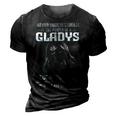 Never Underestimate The Power Of An Gladys Even The Devil V8 3D Print Casual Tshirt Vintage Black