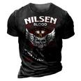 Nilsen Blood Runs Through My Veins Name 3D Print Casual Tshirt Vintage Black