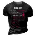 Norris Name Gift Norris V2 3D Print Casual Tshirt Vintage Black