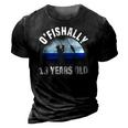 Ofishally 13 Years Old Fisherman 13Th Birthday Fishing 3D Print Casual Tshirt Vintage Black