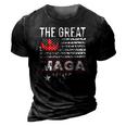 Old The Great Maga King Ultra Maga Retro Us Flag 3D Print Casual Tshirt Vintage Black
