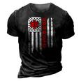 Paramedic Usa America Flag Star Of Life 3D Print Casual Tshirt Vintage Black