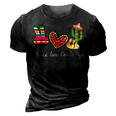 Peace Love Cinco De Mayo Funny 3D Print Casual Tshirt Vintage Black