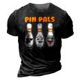 Pin Pals Cute Funny Bowling 3D Print Casual Tshirt Vintage Black