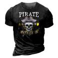 Pirate Daddy Matching Family Dad 3D Print Casual Tshirt Vintage Black