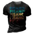 Pisano Name Shirt Pisano Family Name 3D Print Casual Tshirt Vintage Black