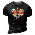 Platinum Jubilee 2022 Union Jack For Kids & Jubilee Corgi 3D Print Casual Tshirt Vintage Black