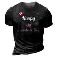 Political Happy Presidents Day Men Women Kids 3D Print Casual Tshirt Vintage Black