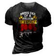 Proud Dad Of A Freakin Awesome Boxer For Boxing Dads 3D Print Casual Tshirt Vintage Black