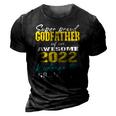 Proud Godfather Of Kindergarten Graduate 2022 Graduation 3D Print Casual Tshirt Vintage Black