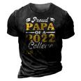 Proud Papa Of 2022 College Graduate Grandpa Graduation 3D Print Casual Tshirt Vintage Black